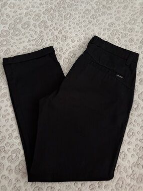 Volcom Men's Black Chino Pants - Slim Straight Fit